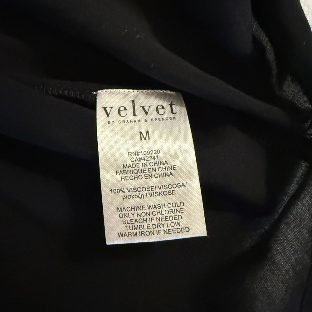 Velvet By Graham And Spencer Lace Trim Crossover Top - Picture 6 of 7